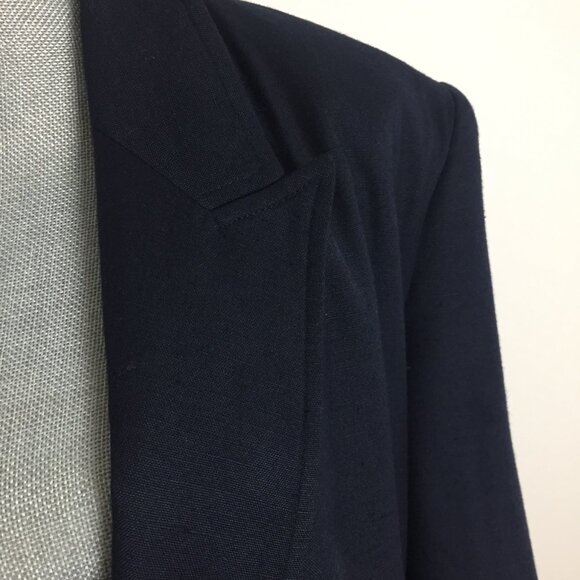90's 2 Gold Button Blazer Jacket - Navy - Picture 3 of 10